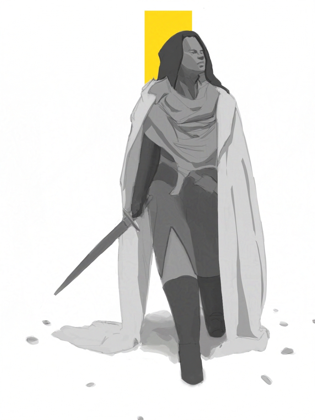 Character drawing medieval