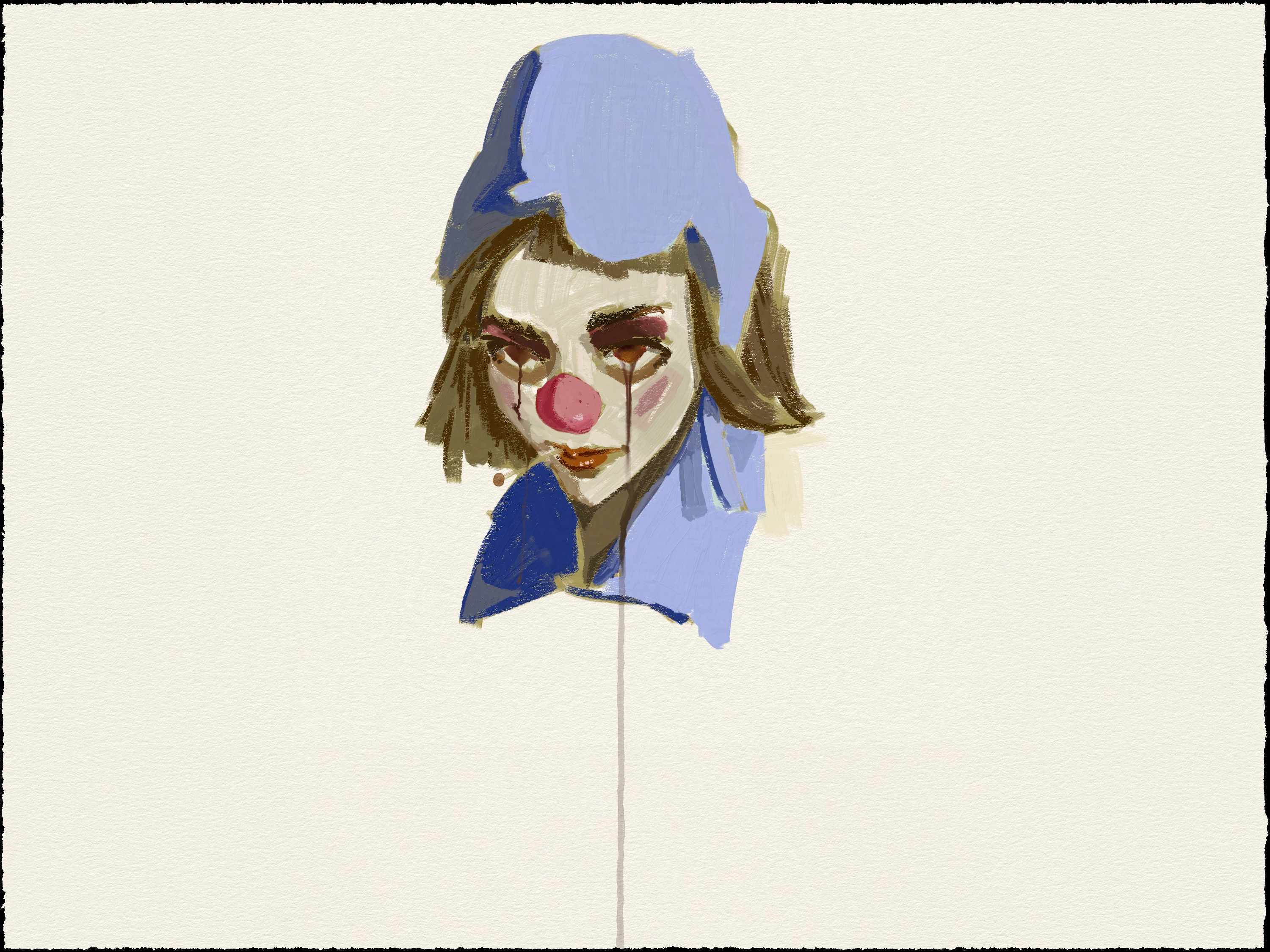 crying clown portrait (personal)