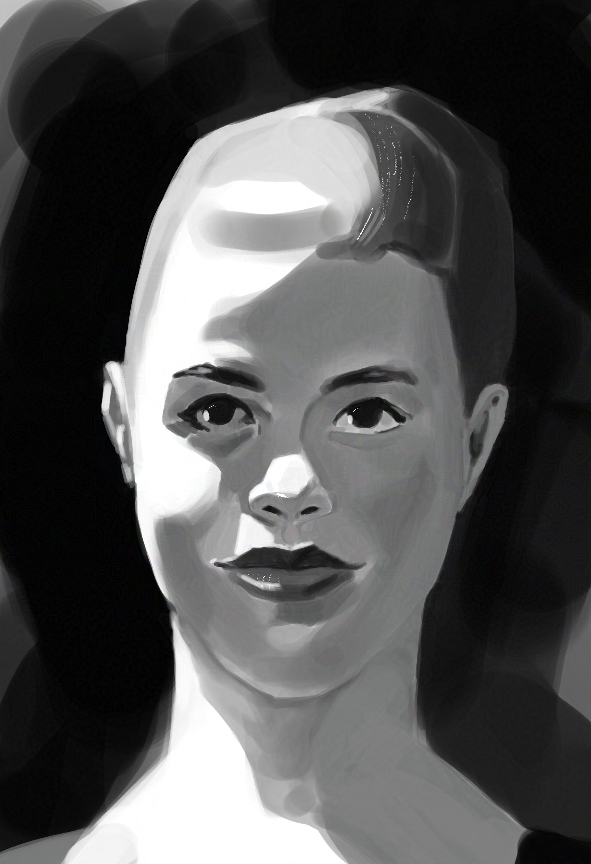 Painting portrait study